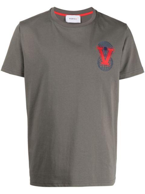 logo-embroidered T-shirt by PORTS V