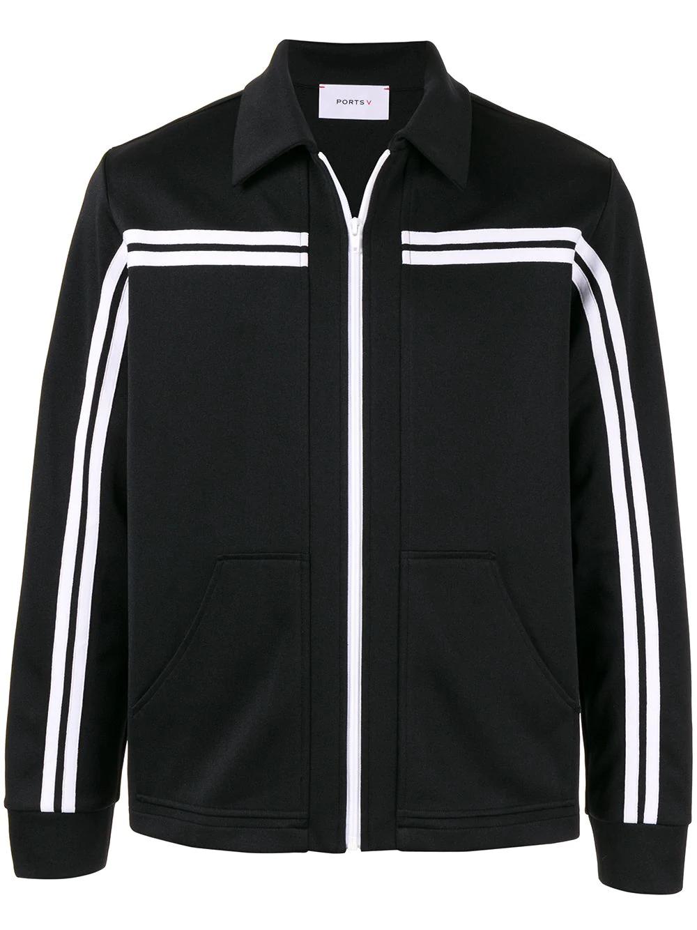 logo print bomber jacket by PORTS V