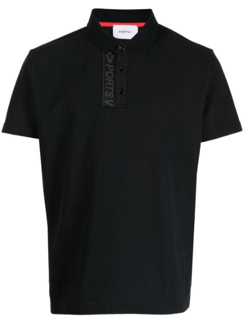 logo-tape polo shirt by PORTS V