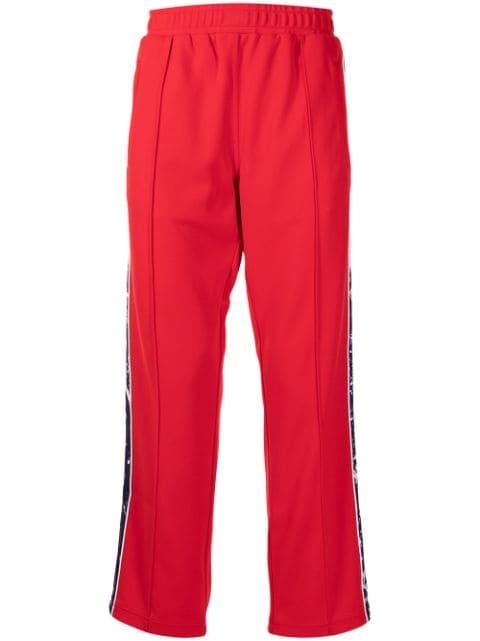 side stripe-detail track pants by PORTS V