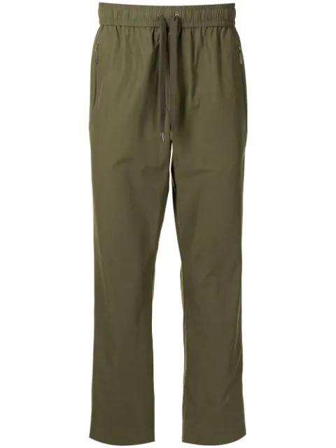 side stripe straight-leg track pants by PORTS V