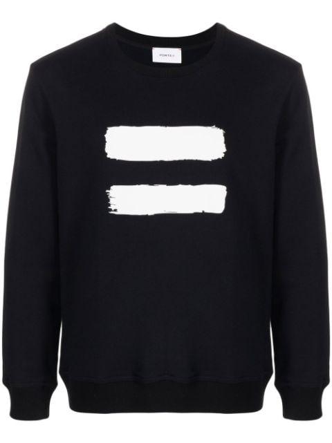 slogan-print long-sleeve sweatshirt by PORTS V