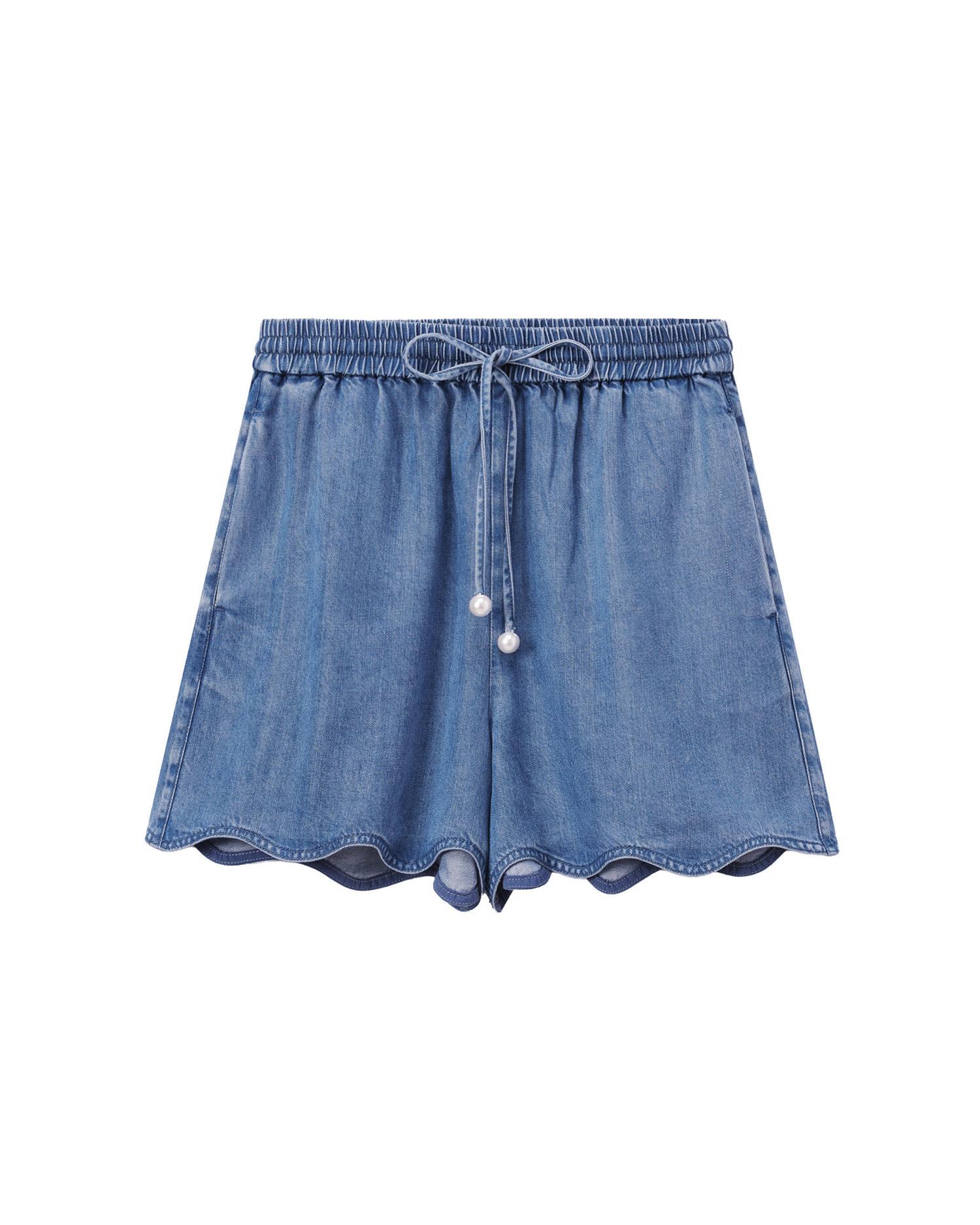Denim shorts by PORTSPURE