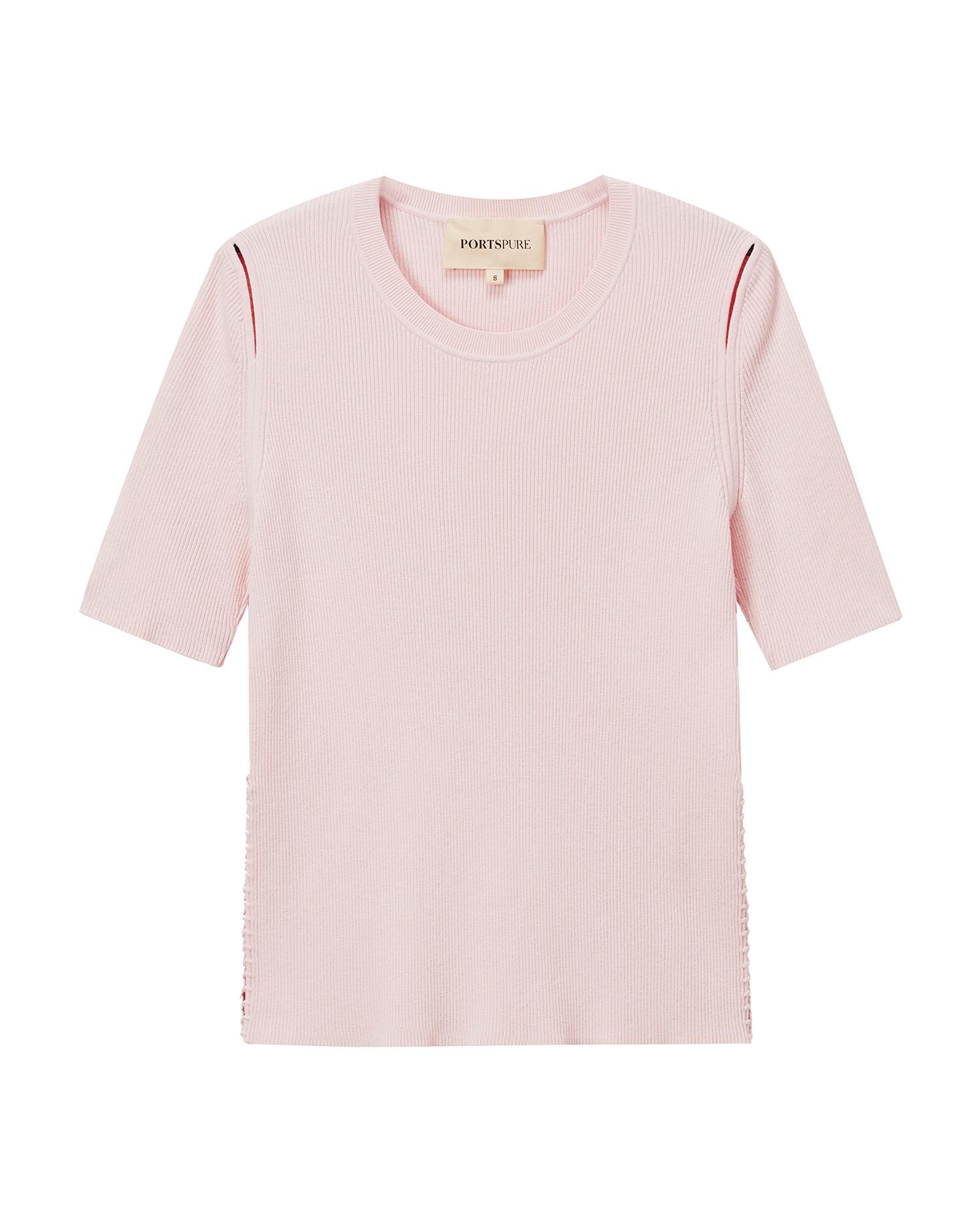 Ribbed tee by PORTSPURE