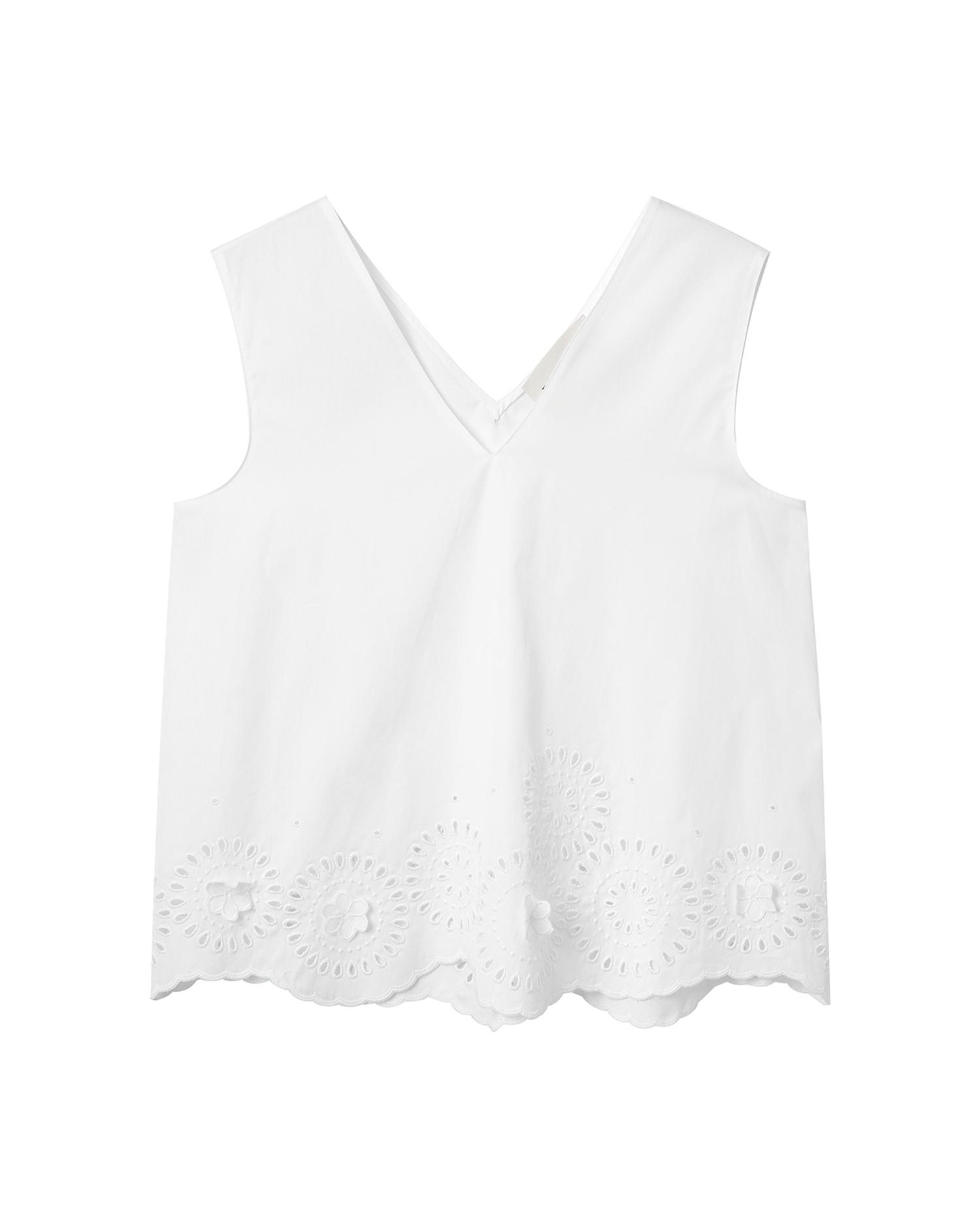 V-neck top by PORTSPURE