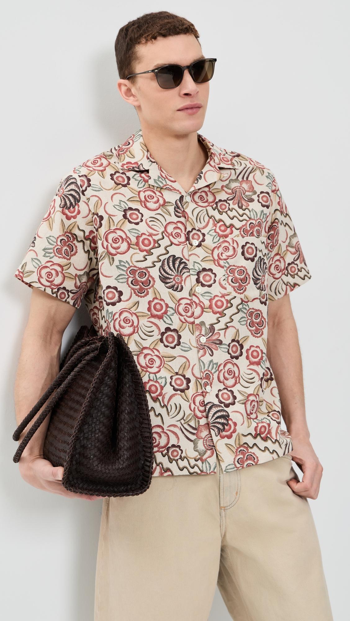 Flowers Painting Camp Shirt by PORTUGUESE FLANNEL