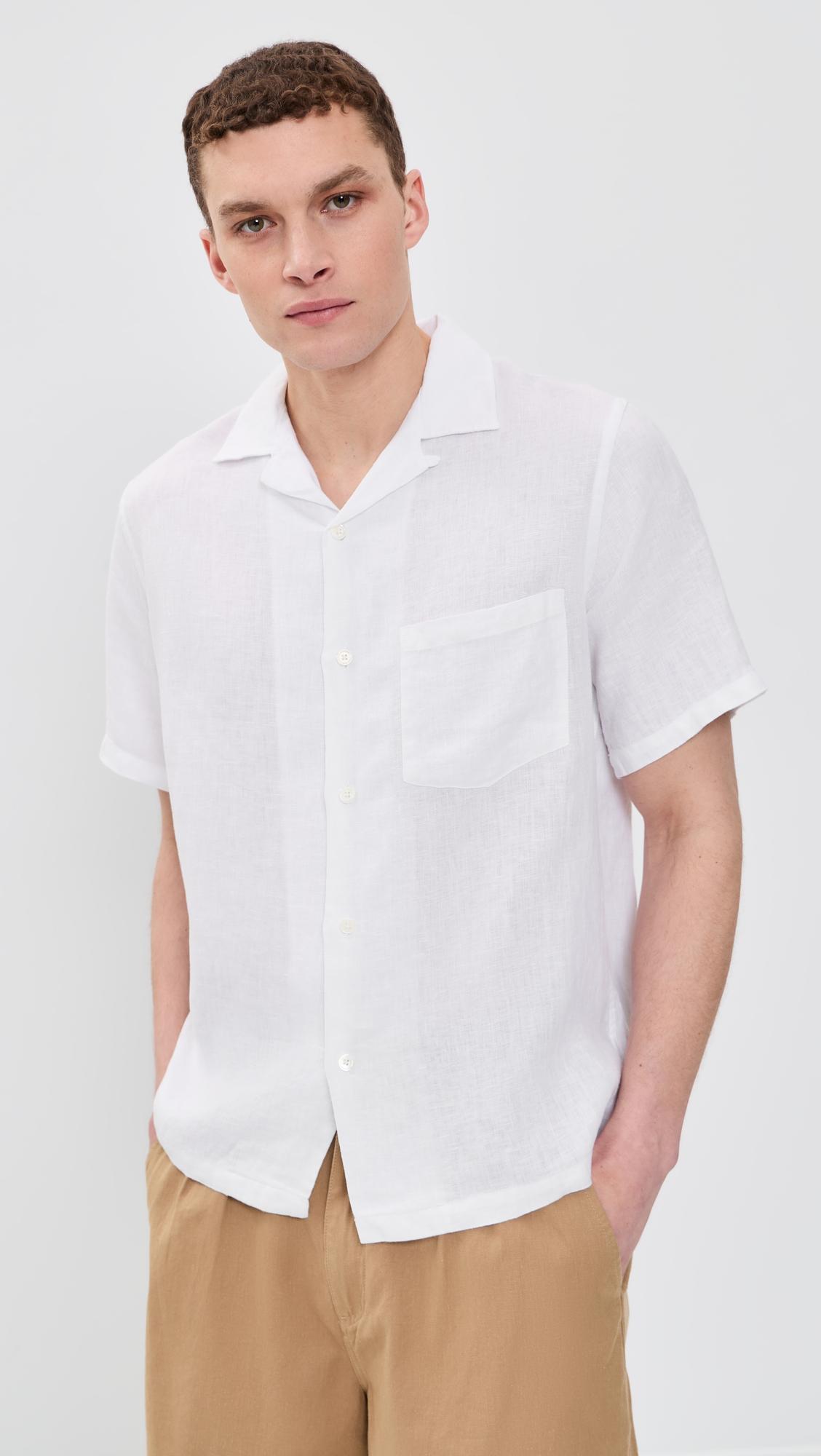 Linen Camp Collar Shirt by PORTUGUESE FLANNEL