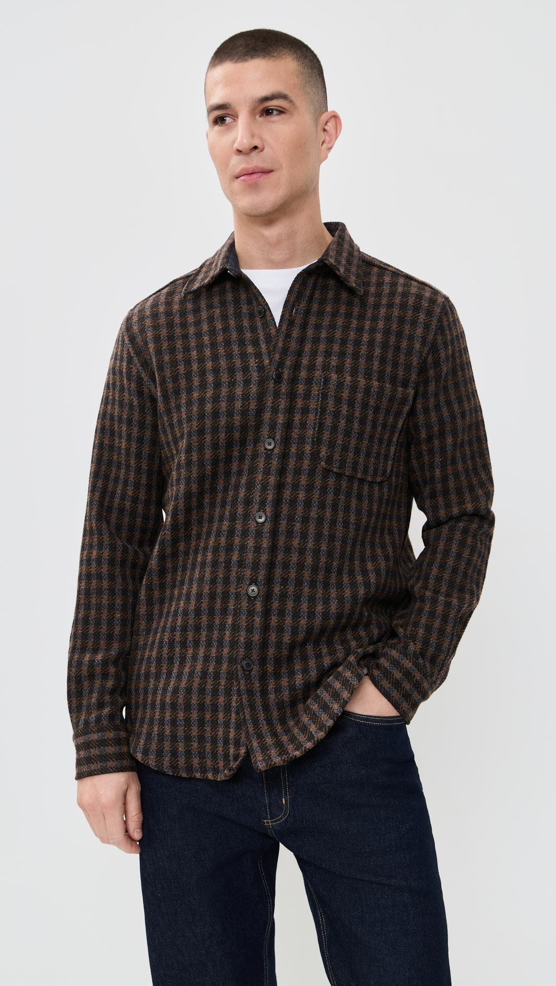 Merino Tweed Check Overshirt by PORTUGUESE FLANNEL