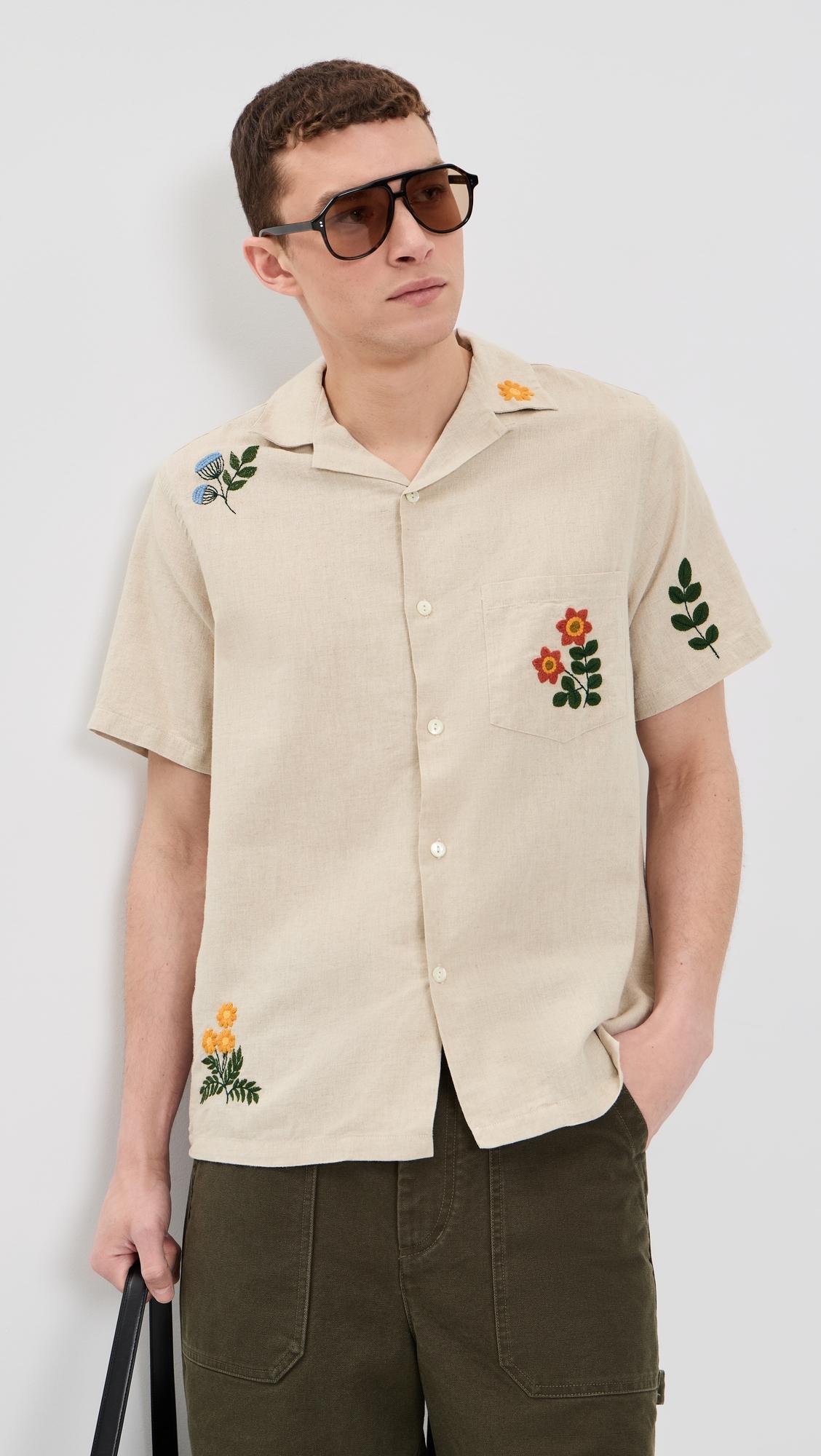 Spring Embroidery Camp Shirt by PORTUGUESE FLANNEL