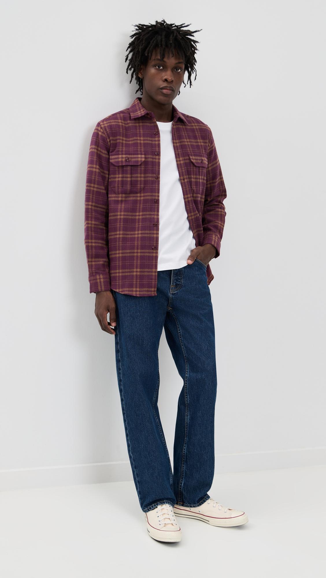 Stringer Cotton Plaid Overshirt by PORTUGUESE FLANNEL