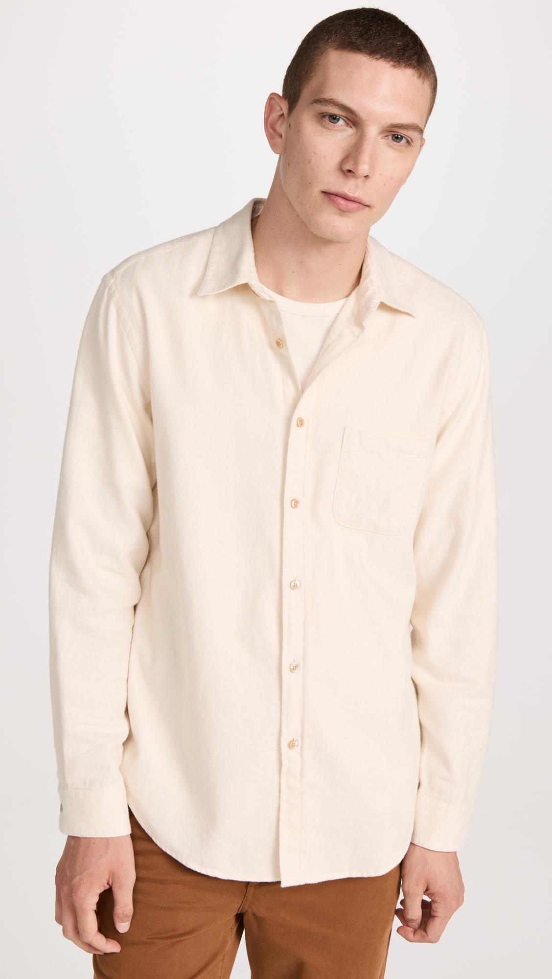 Teca Ecru Button Down Shirt by PORTUGUESE FLANNEL