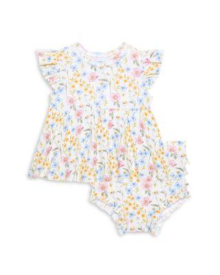 Girls' Hazel Pointelle Peplum Dress & Bloomer Set - Baby by POSH PEANUT