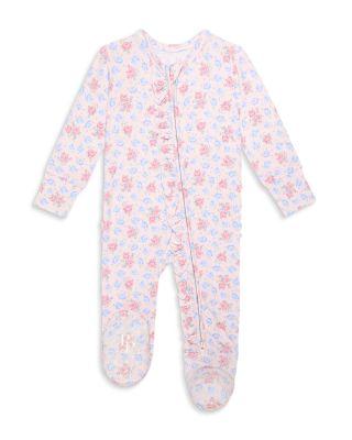 Girls' Laney Ruffled Zipper Footie One Piece - Baby by POSH PEANUT