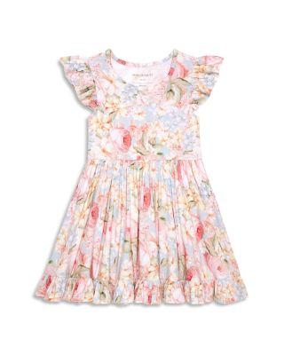 Girls' Rose Dreams Ruffled Twirl Dress - Little Kid by POSH PEANUT