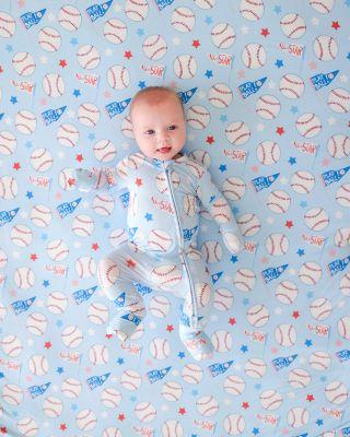 Unisex Play Ball Convertible One Piece Coverall Footie - Baby by POSH PEANUT