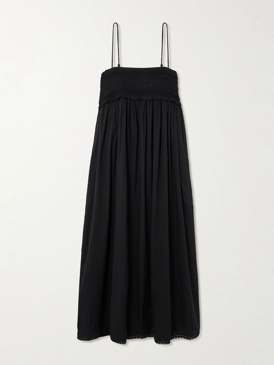 Danielle lace-trimmed cotton midi dress by POSSE