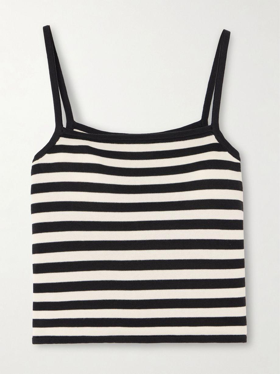 Darcy striped Pima cotton tank by POSSE