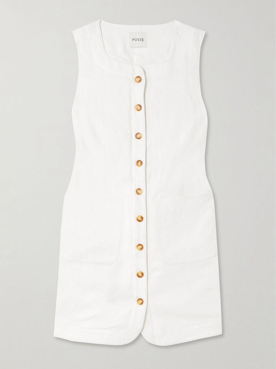 Emma linen mini dress by POSSE