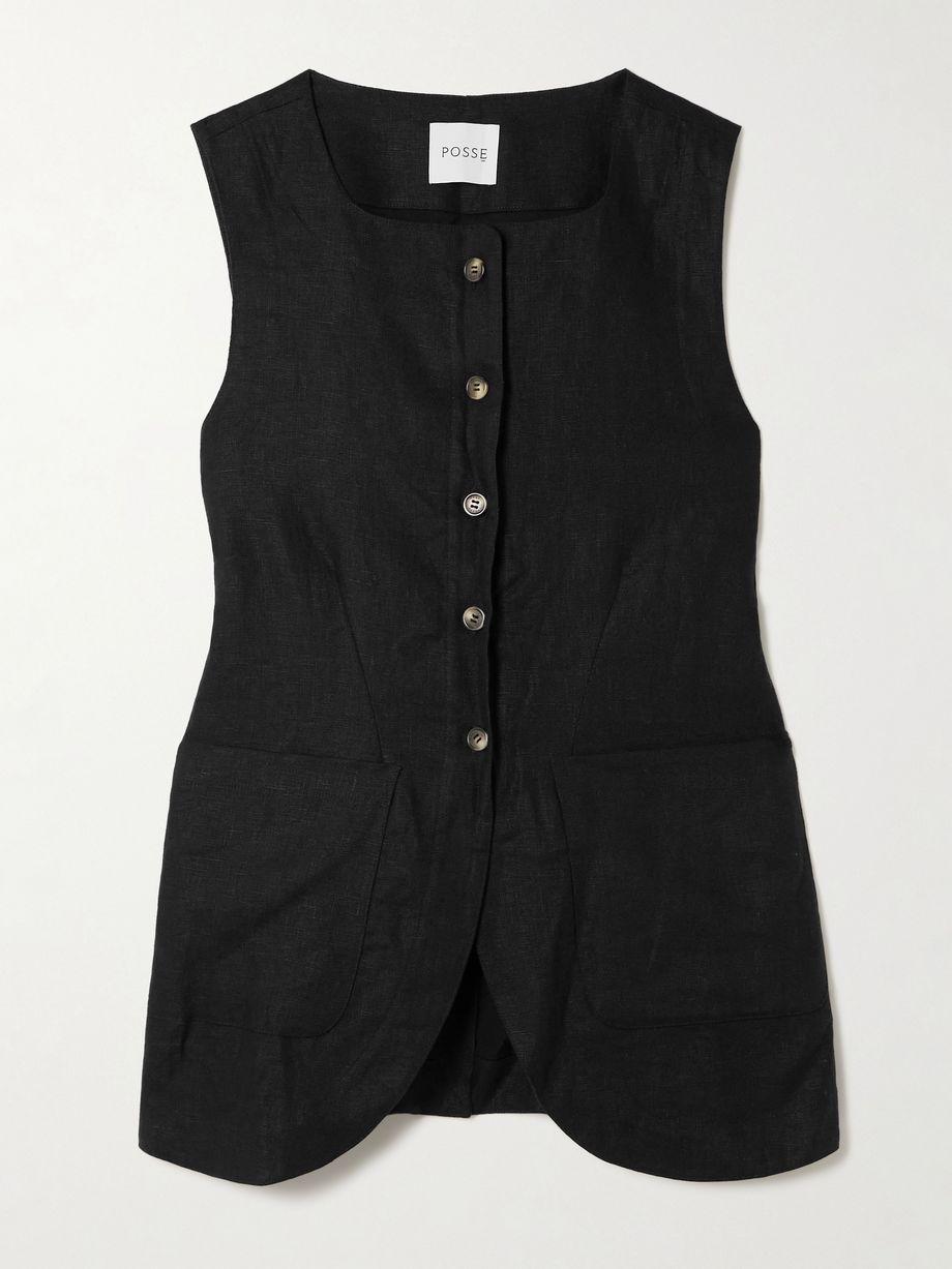 Emma linen vest by POSSE