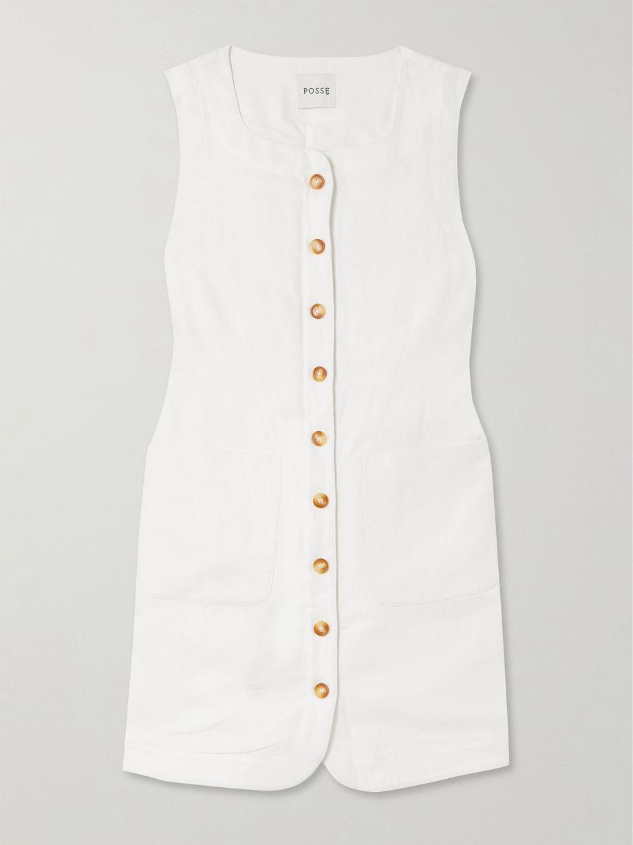 Emma linen vest by POSSE