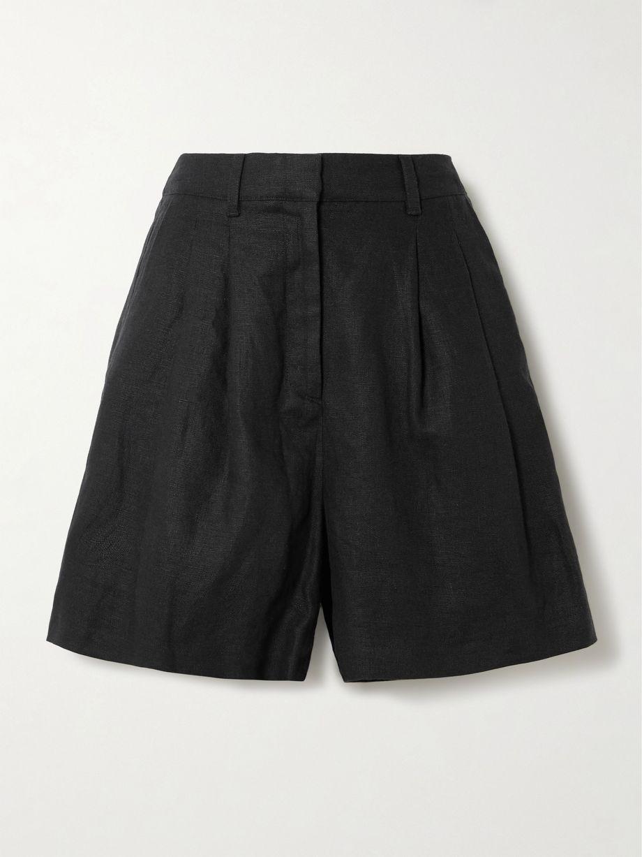 Marchello pleated linen shorts by POSSE