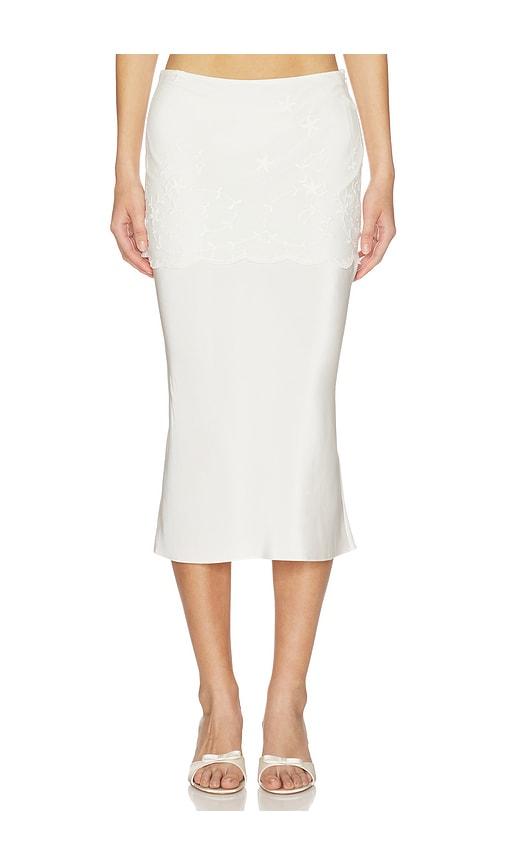 Posse Cove Skirt in White by POSSE
