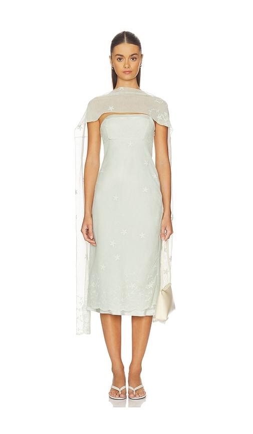 Posse Cove Strapless Dress in Sage by POSSE