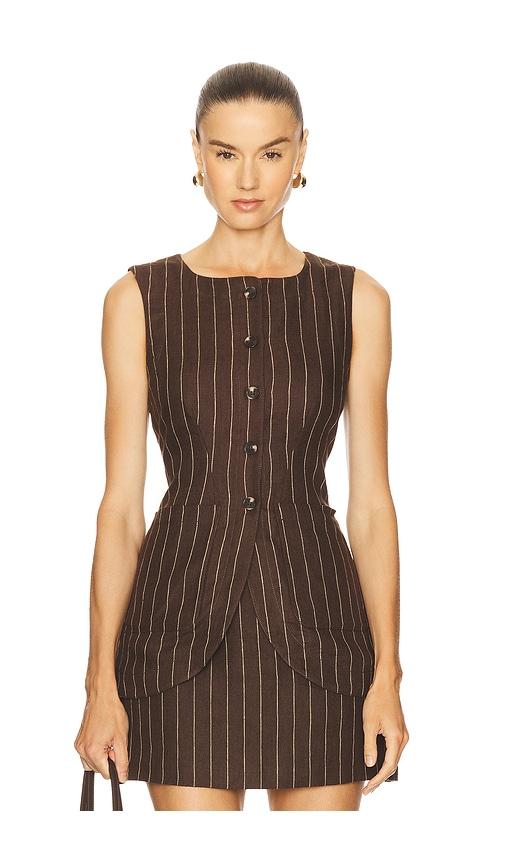 Posse Emma Vest in Brown by POSSE