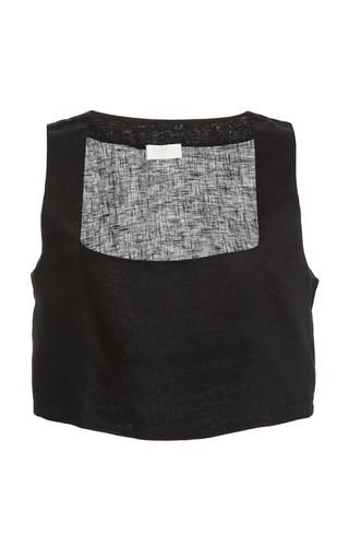 Posse Exclusive Alice Linen Crop Top - Moda Operandi by POSSE