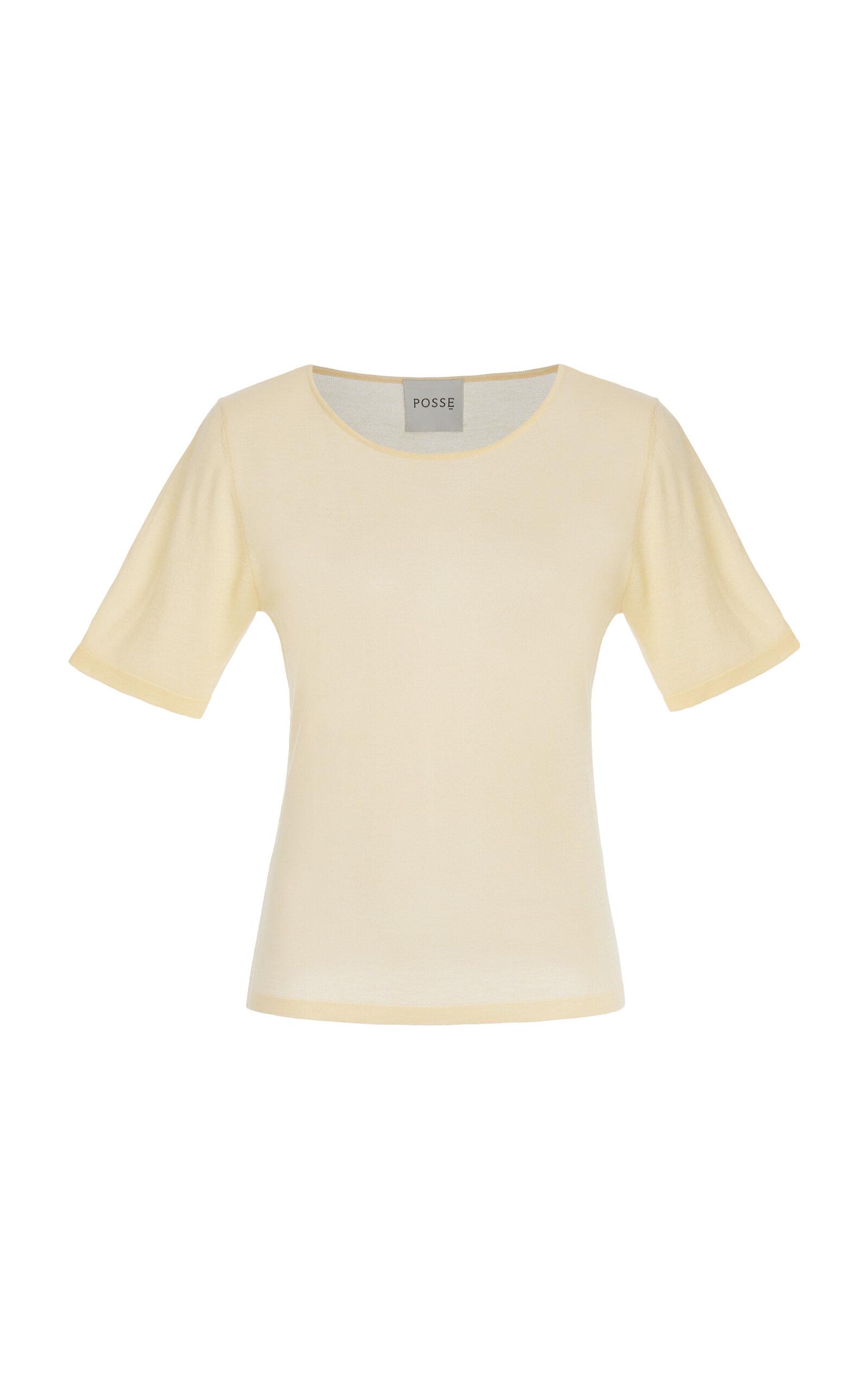 Posse - Exclusive Cooper Knit Top - Yellow - - Moda Operandi by POSSE