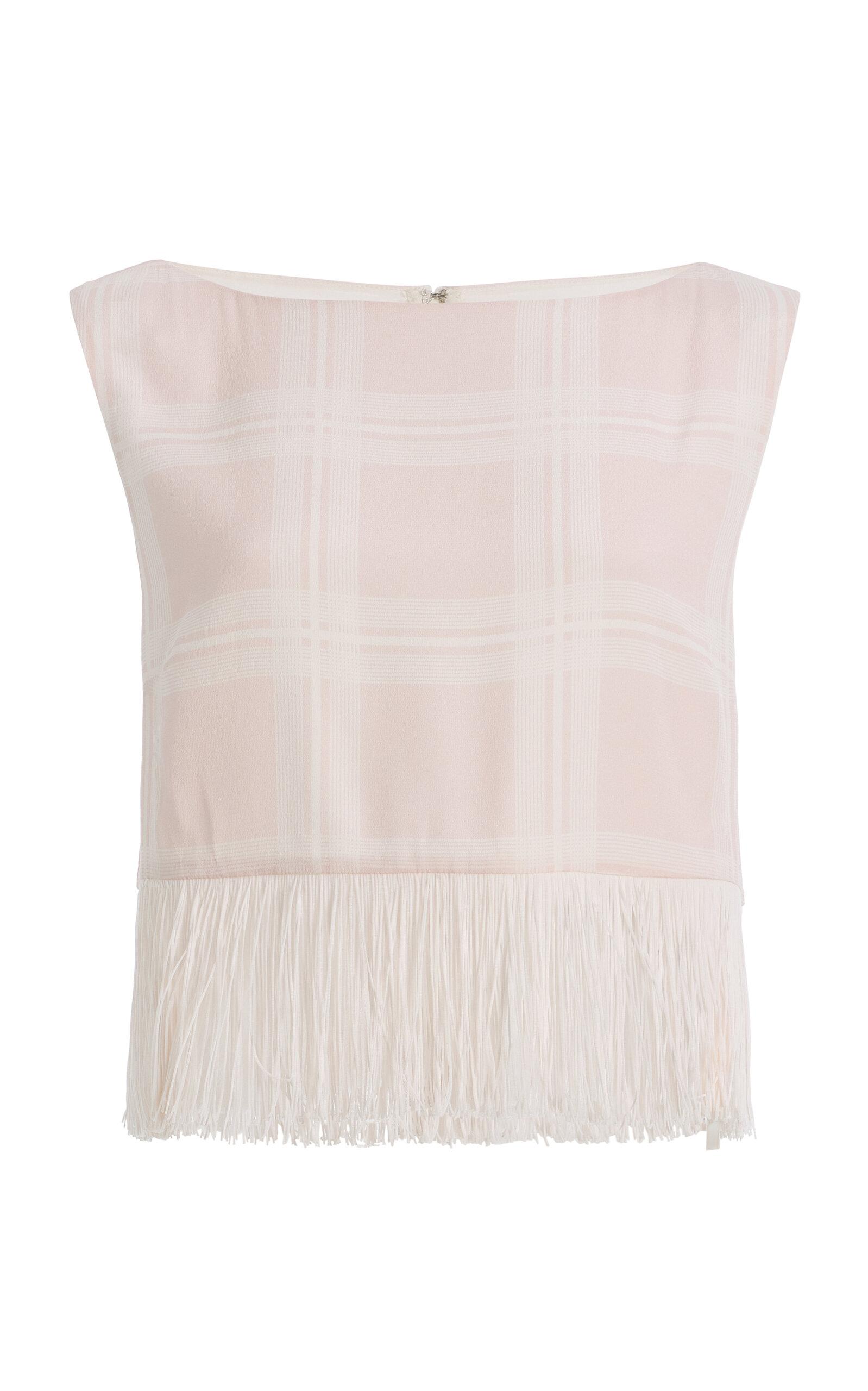 Posse Exclusive La Isla Lola Plaid Crepe Top - Moda Operandi by POSSE