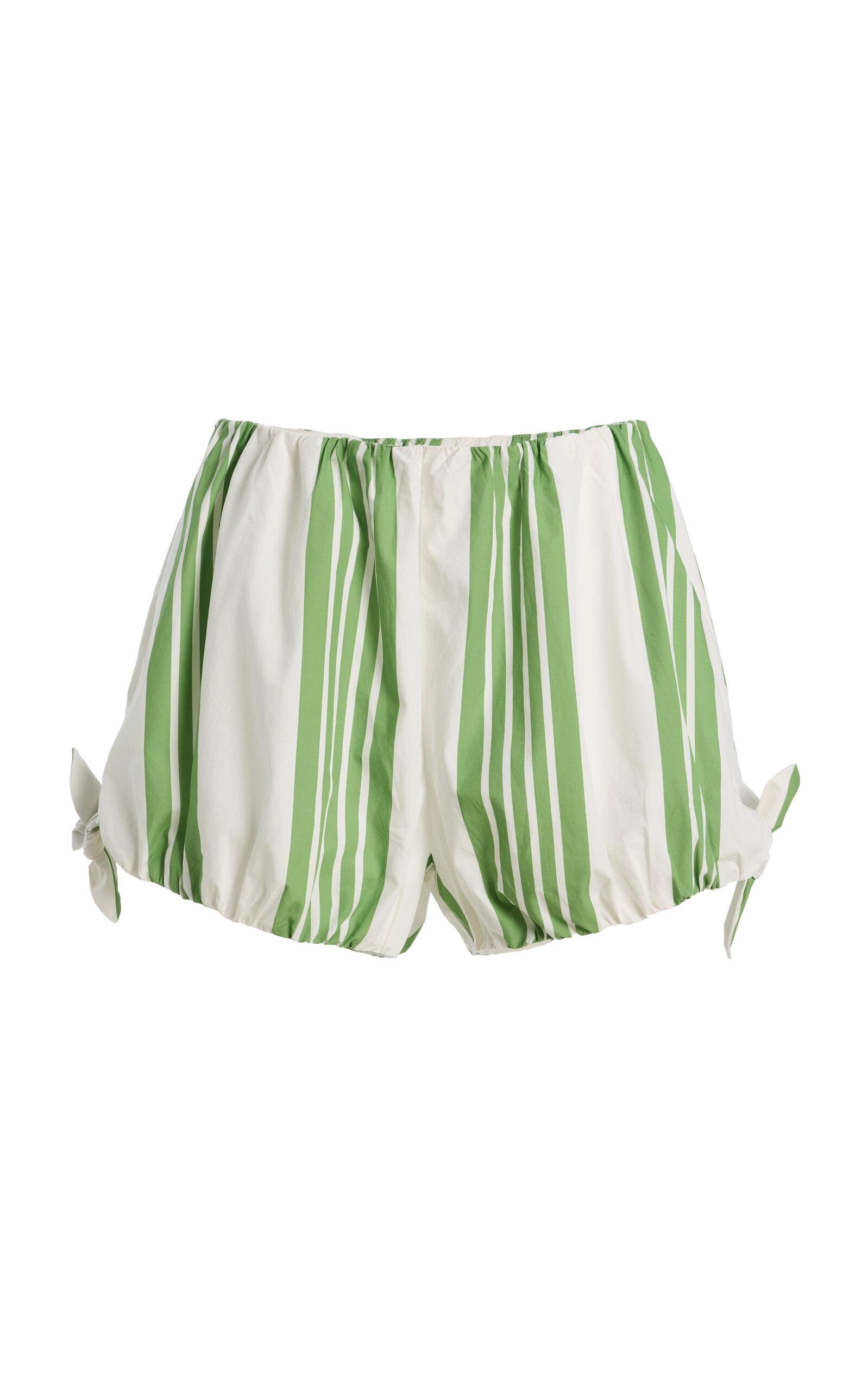 Posse Exclusive La Isla Rosie Striped Cotton Shorts -oda Operandi by POSSE