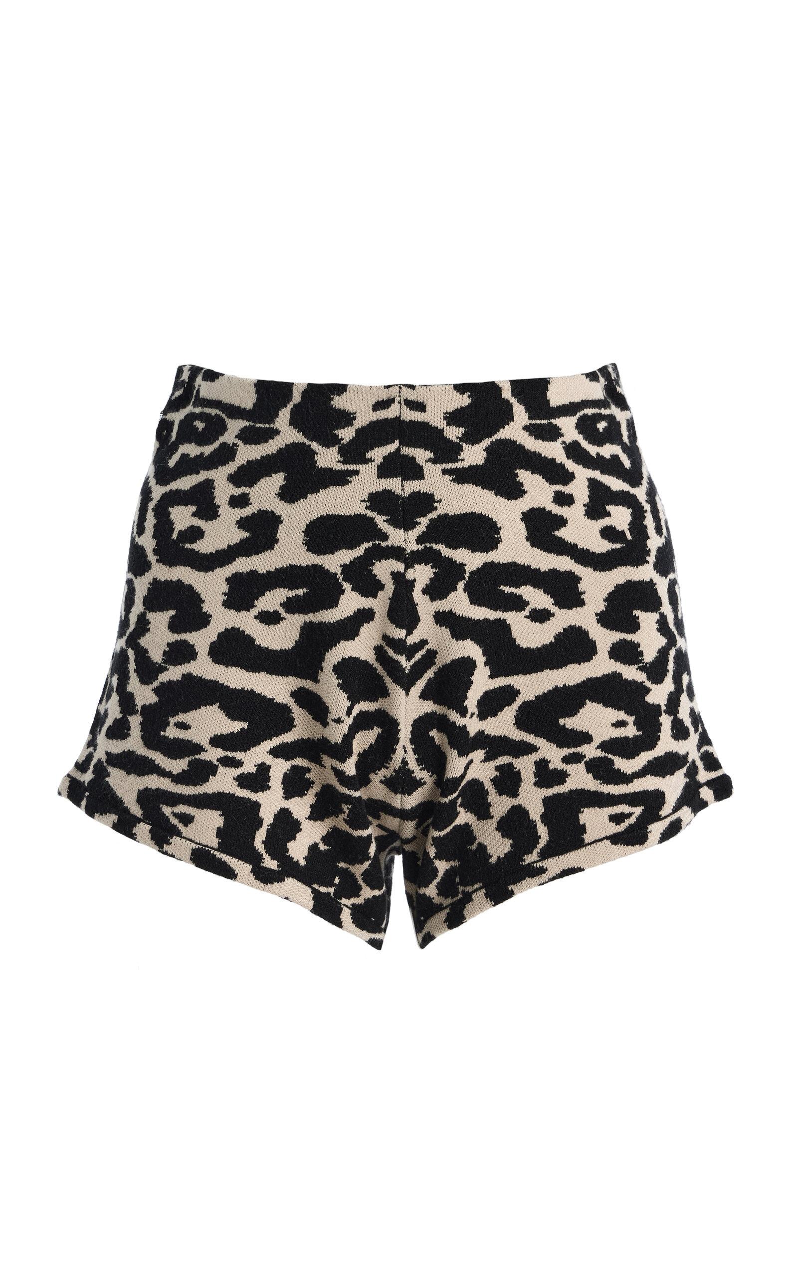 Posse Exclusive Lexi Leopard Knit Shorts - Moda Operandi by POSSE