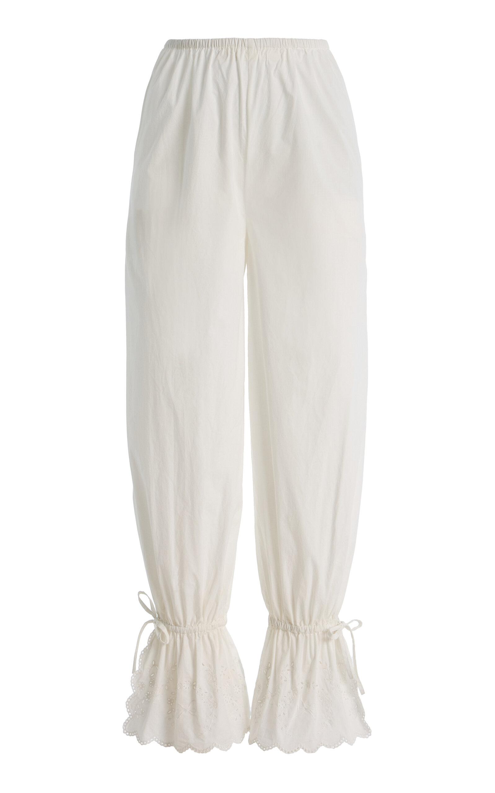 Posse Exclusive Lois Broderie Anglaise Cotton Balloon Pants - Moda Operandi by POSSE