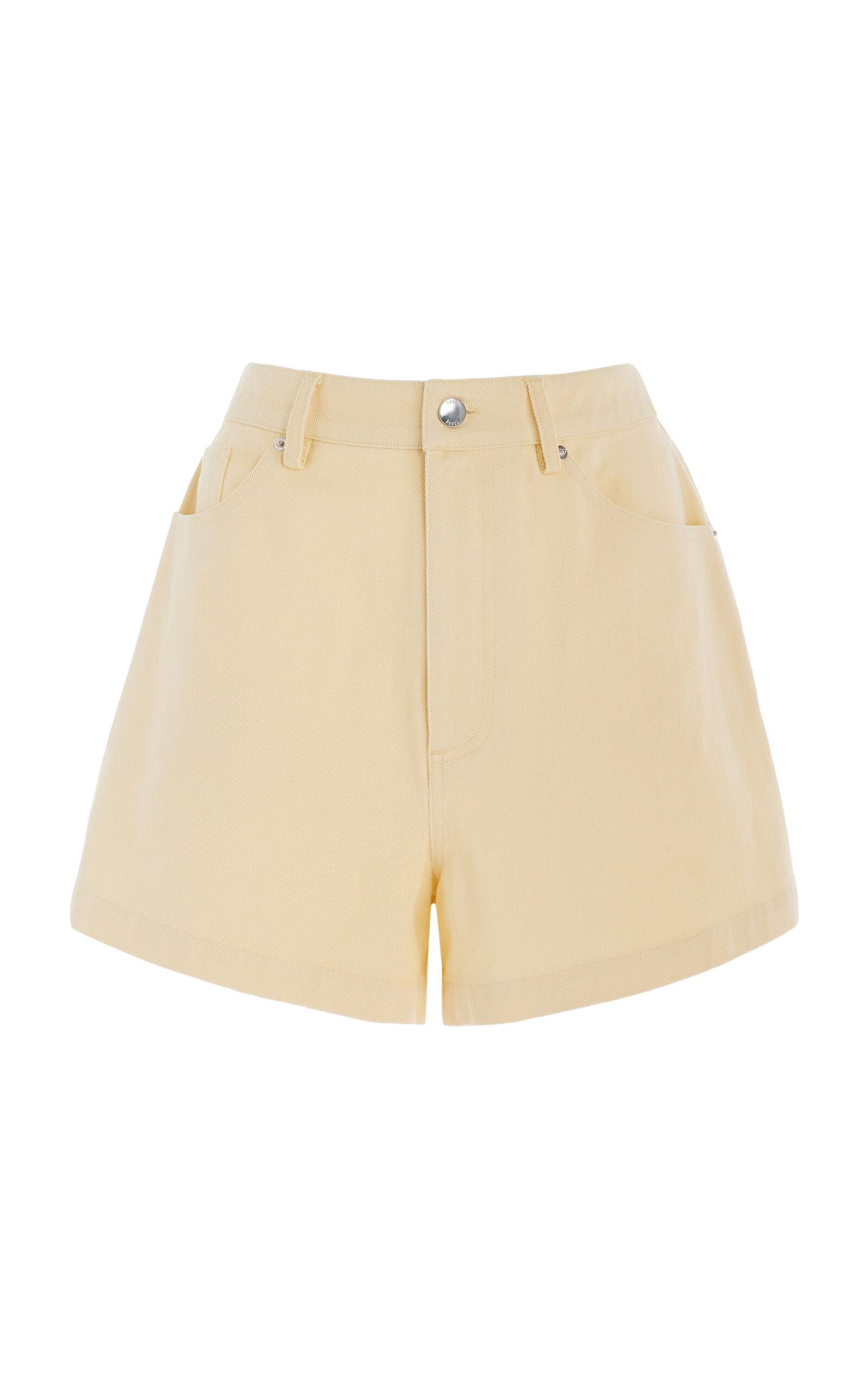 Posse - Exclusive Mason Denimhorts - Yellow - - Moda Operandi by POSSE