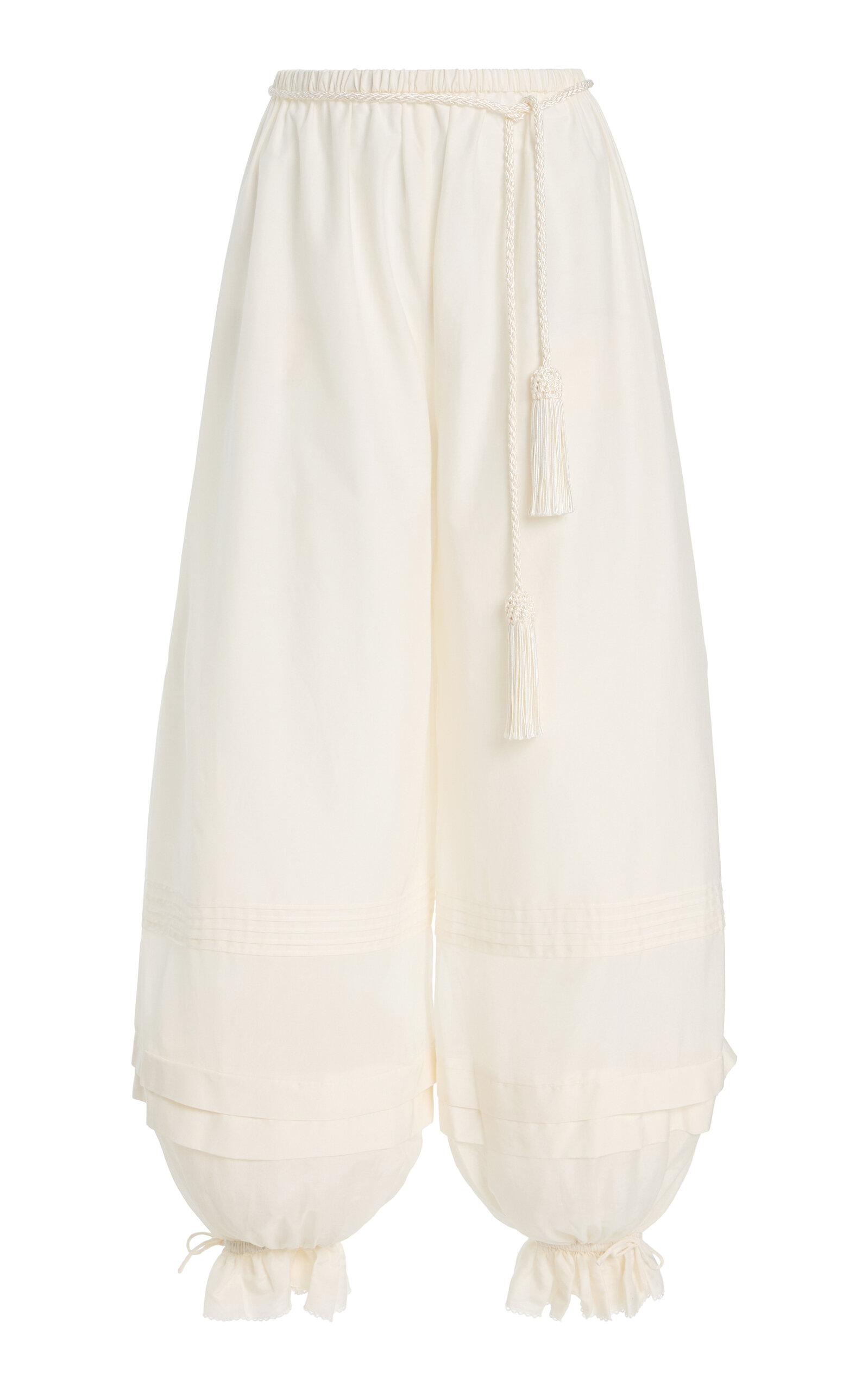 Posse Exclusive Pearl Cotton-Silk Pants - Moda Operandi by POSSE