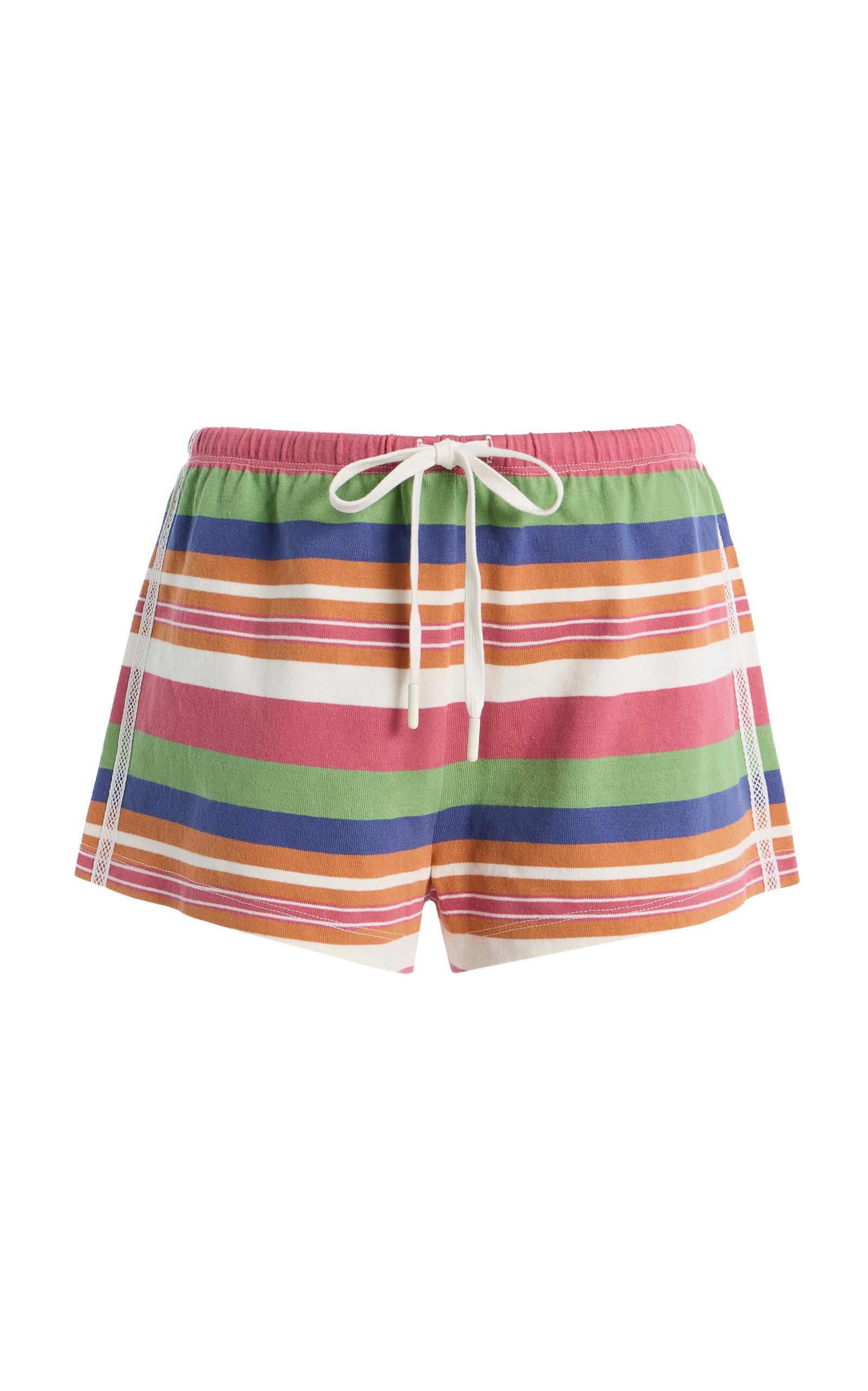 Posse Exclusive Pollytriped Cottonhorts - Moda Operandi by POSSE