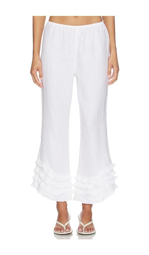 Posse Florence Pant in White by POSSE