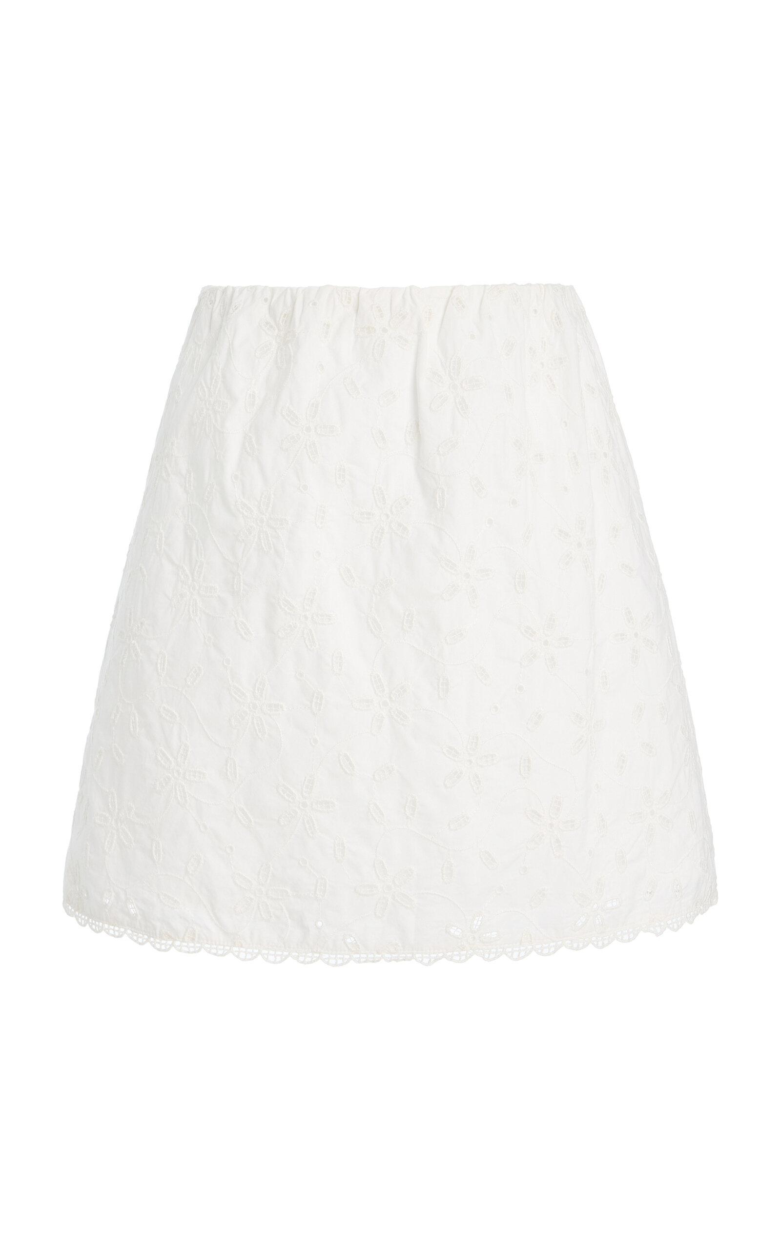 Posse Salma Eyelet Cottonini Skirt -oda Operandi by POSSE
