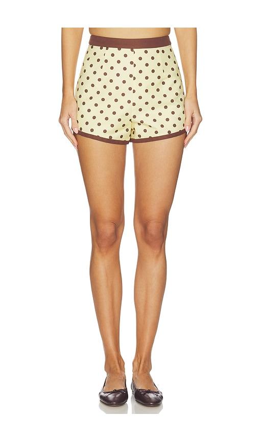 Posse x REVOLVE Arden Short in Yellow,Brown by POSSE