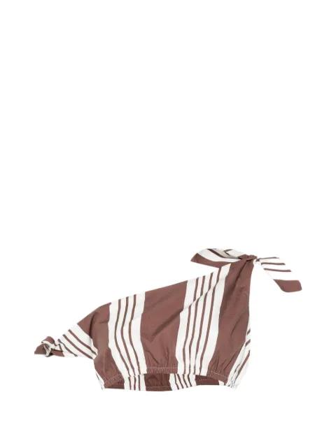 Rosie striped-print top by POSSE
