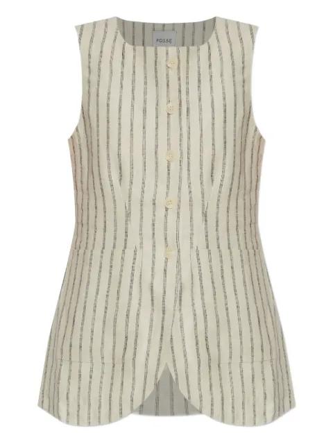 pinstripe waistcoat by POSSE