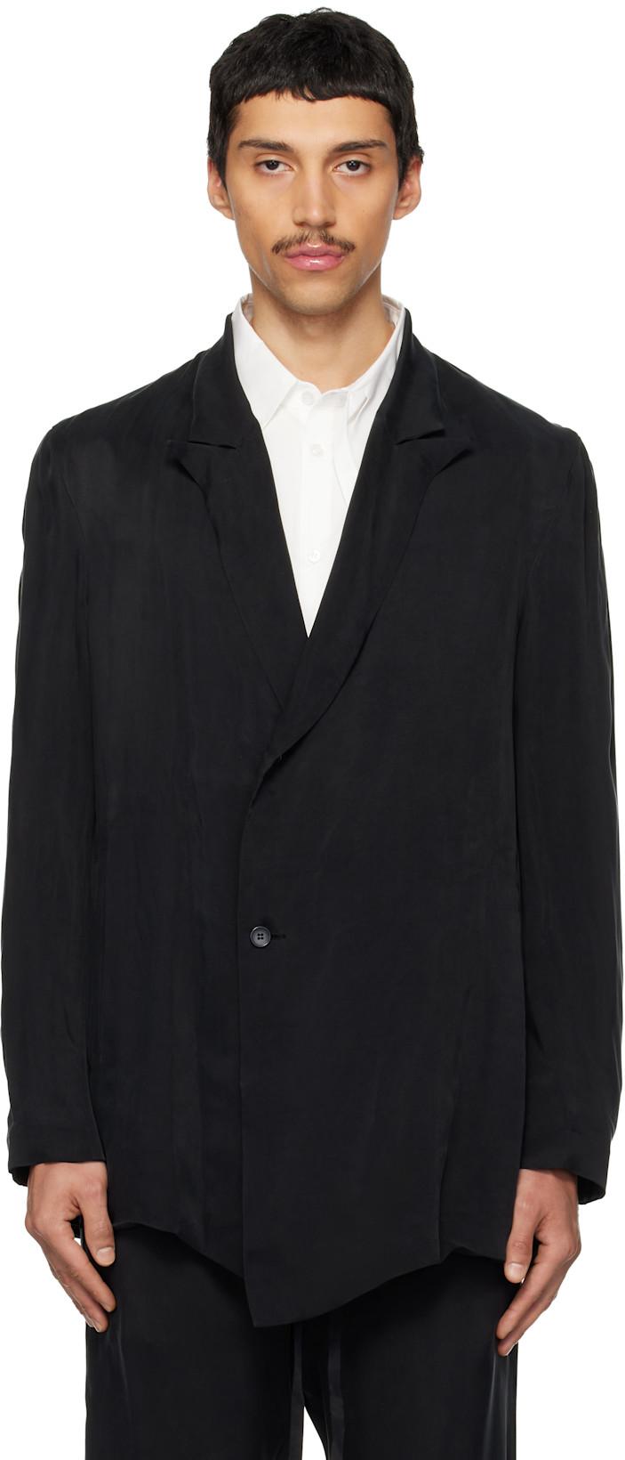 Black Drifter Double Blazer by POST ARCHIVE FACTION (PAF)