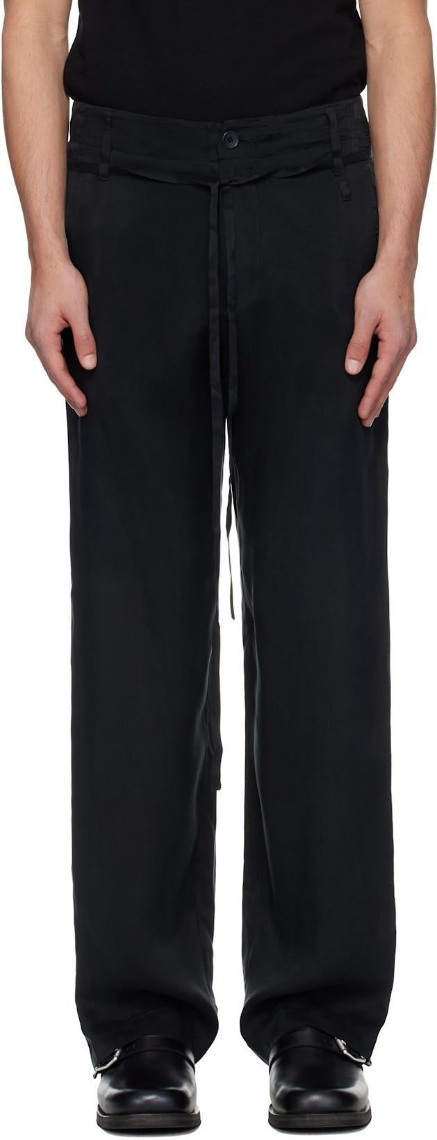 Black Drifter Double Trousers by POST ARCHIVE FACTION (PAF)