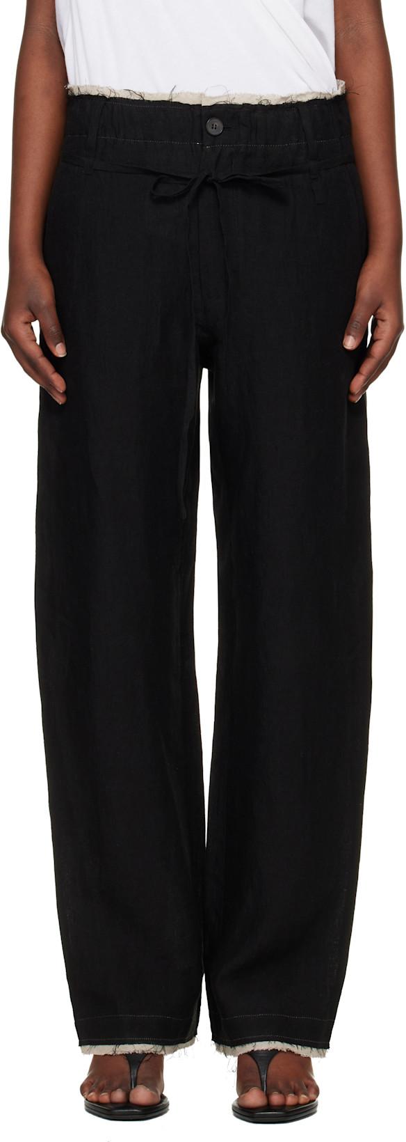 Black Drifter Single Trousers by POST ARCHIVE FACTION (PAF)