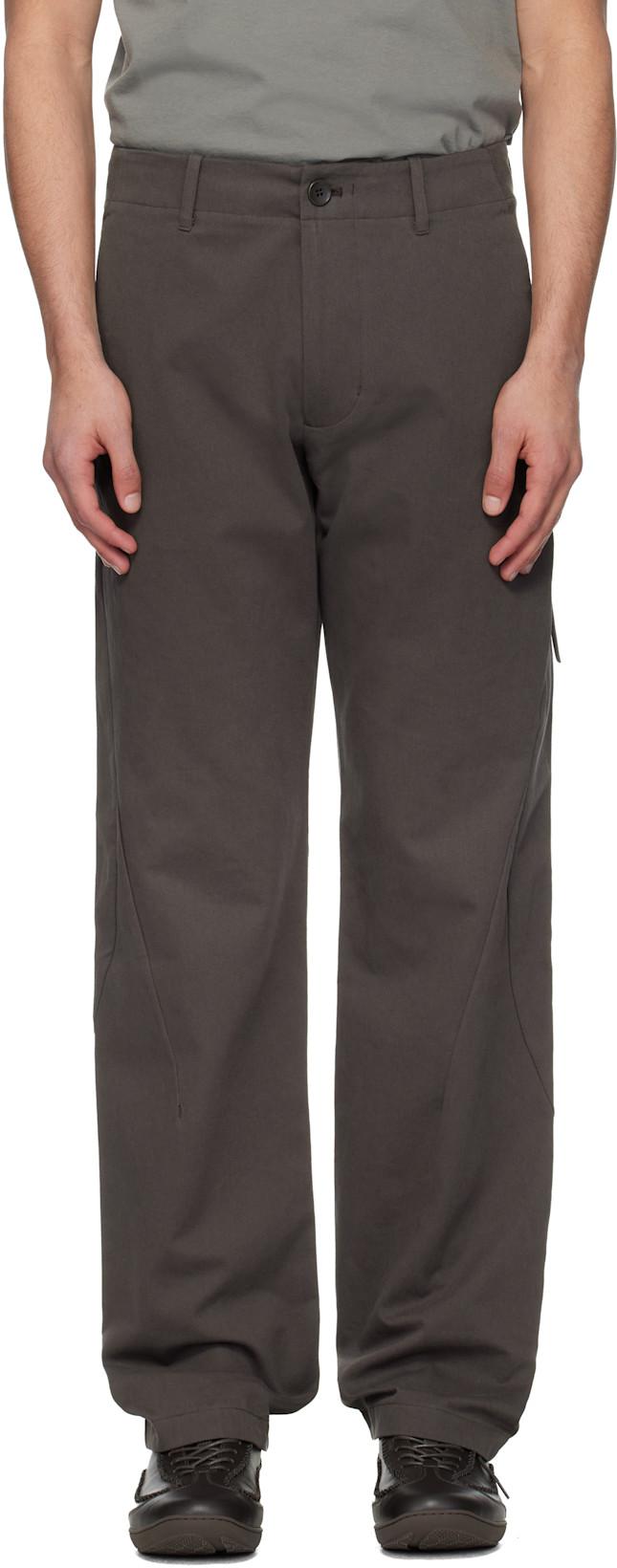 Brown Archive Stream Trousers by POST ARCHIVE FACTION (PAF)