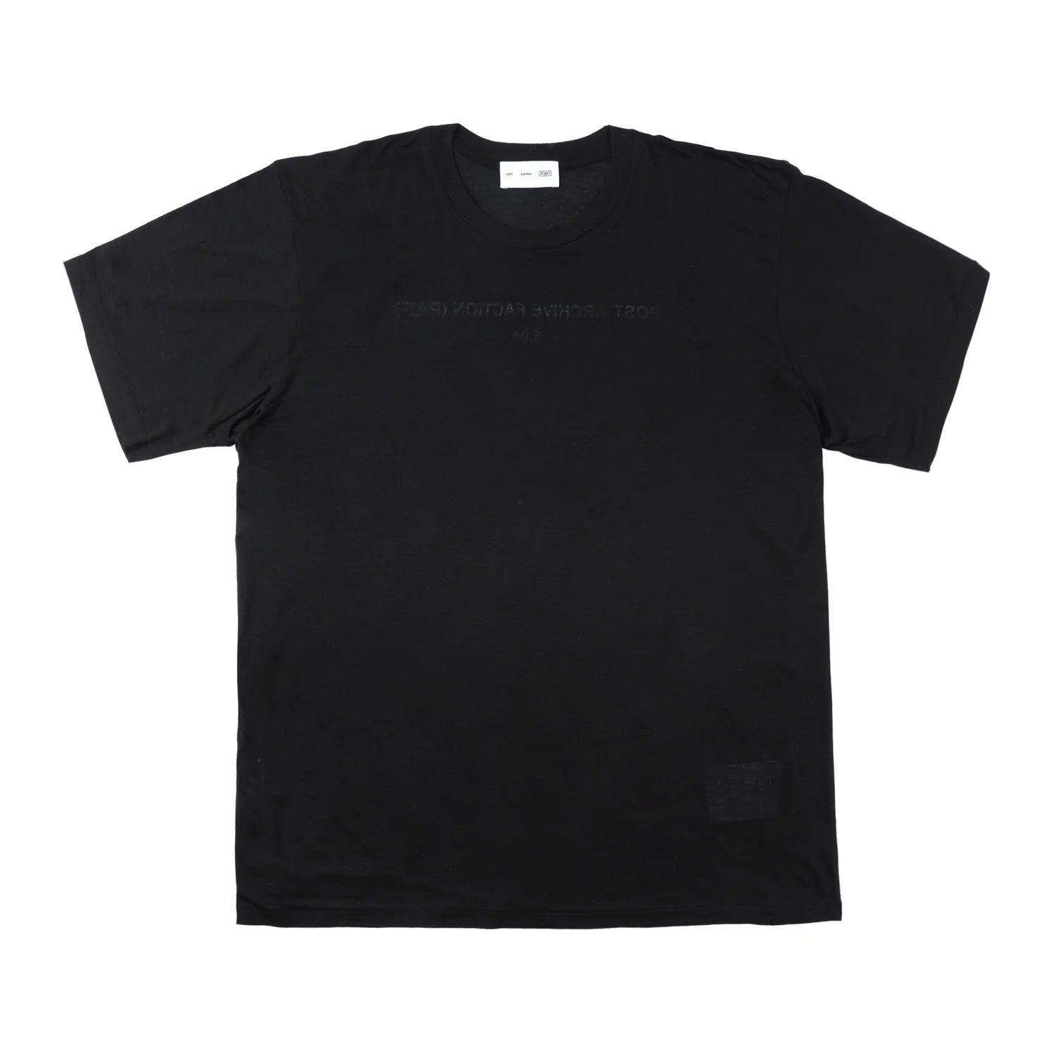 POST ARCHIVE FACTION (PAF) - 5.0+ Tee Right - (Black) by POST ARCHIVE FACTION (PAF)