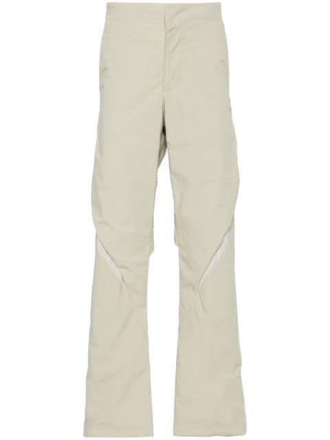 cut-out detail straight-leg trousers by POST ARCHIVE FACTION (PAF)