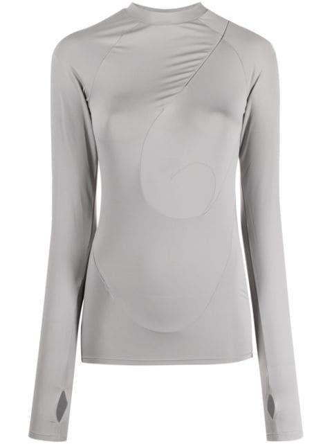 panelled jersey T-shirt by POST ARCHIVE FACTION (PAF)