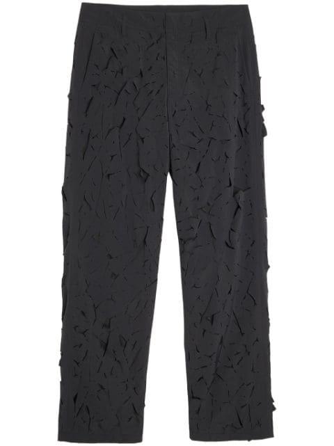 ripped-detailing straight trousers by POST ARCHIVE FACTION (PAF)